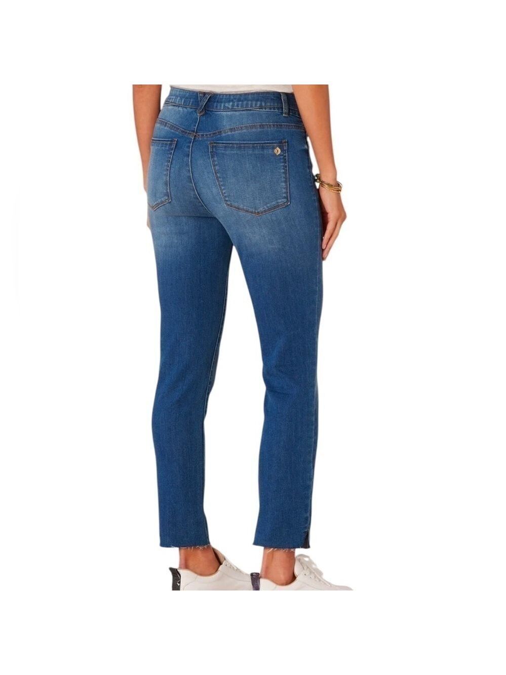 Democracy Ab Solution High Rise Skinny Raw Hem Jeans Size 8